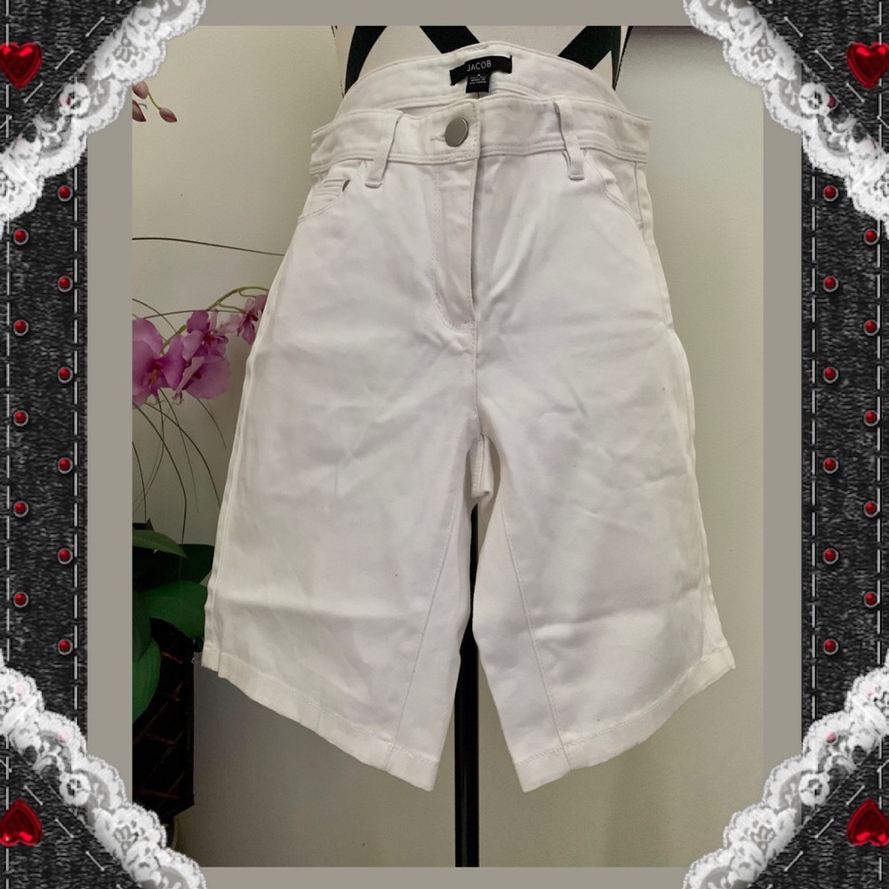 Jacob Soft White Denim Shorts